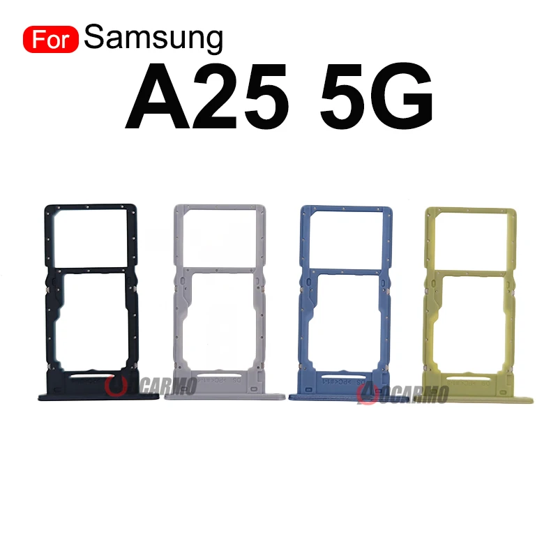 Aocarmo Sim Card Tray Slot For Samsung Galaxy A15 5G A25 A35 A55 SIM Card Micro SD Holder Replacement Parts