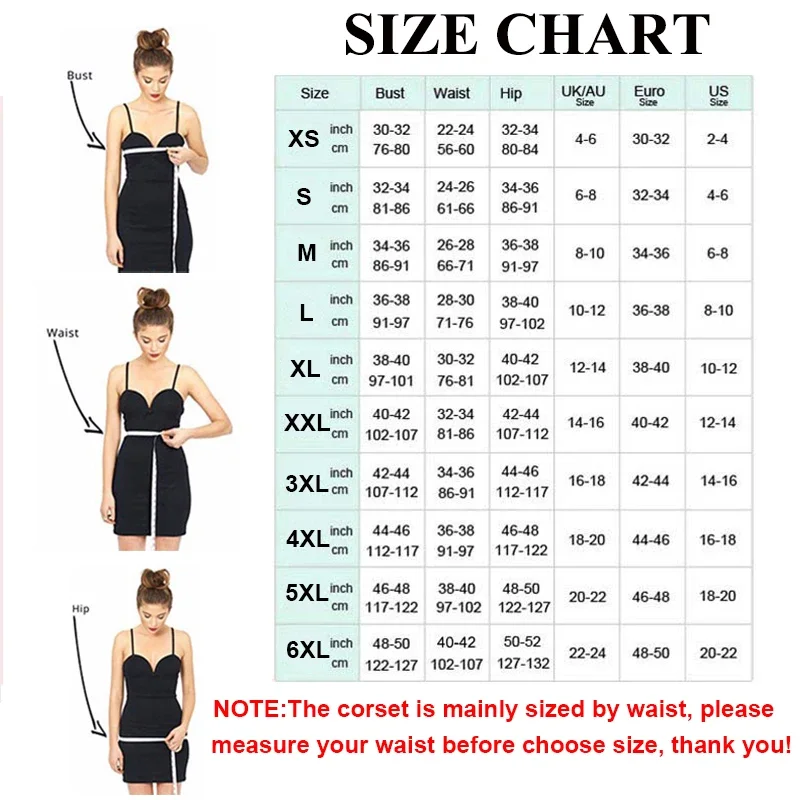 섹시한 고딕 코르셋과 Bustiers 탑 오버 버스트 코르셋 벨트 슬리밍 여성 허리 트레이너 모델링 스트랩 플러스 사이즈 허리 Cincher