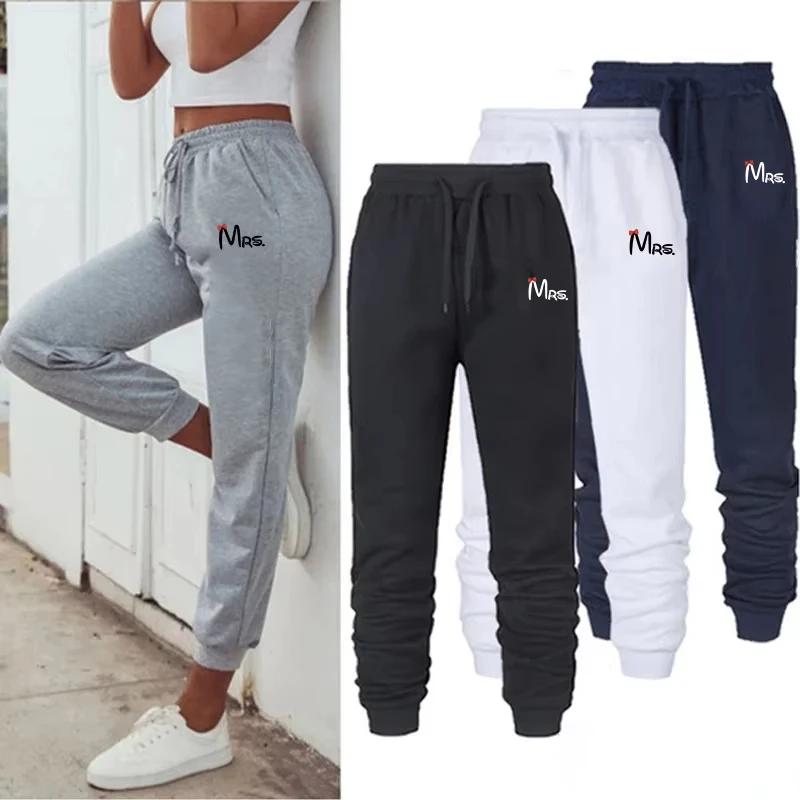

Womens Versatile Sweatpants Printing Fashion Casual Pants Daily Jogging Clothing Comfortable Four Seasons Hot Sales Trousers