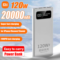 Xiaomi 20000mAh 120W Power Bank Super Fast Charging Battery High Capacity Digital Display Power Bank For iPhone Samsung Huawei