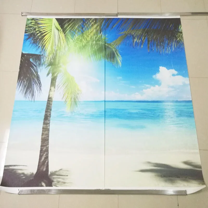 Custom 3D Ocean Beach Seascape Wallpaper Wall Mural Tropical Palm Tree Coastal View Background for Living Room Bedroom TV Sofa