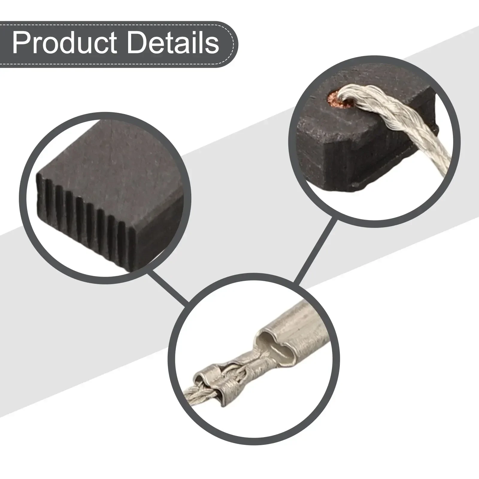 4pcs Carbon Brushes 5x10x16mm For Angle Grinder WQ 1400/WQ 1000/WQ GenericElectric Motor Coal Brush Power Tool Accessory