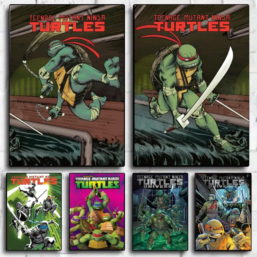 Anime T-Teenage Mutant Ninja Turtles Poster Modern  Wall Art Aesthetic Minimalist Bedroom Decor Cafe Home Gift