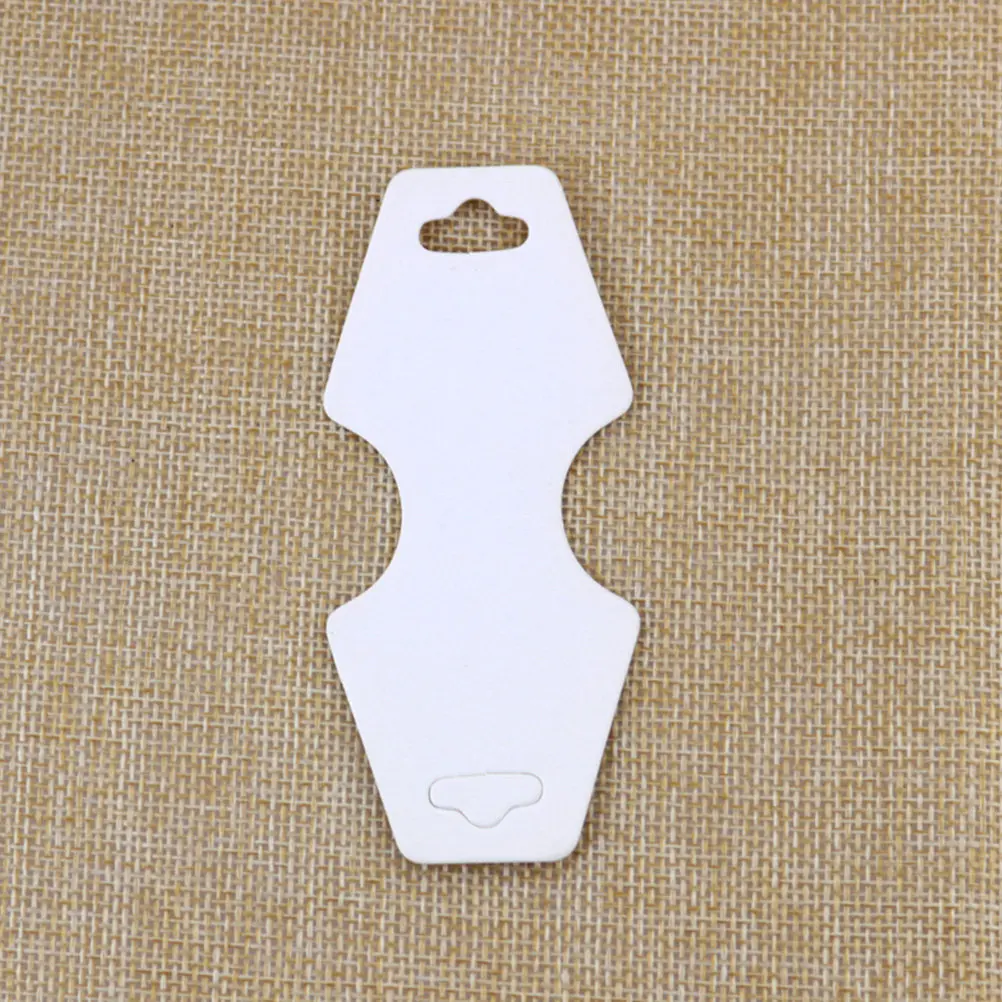 

300 Sheets Necklace Paper Cards Jewelry Display Hanging Organizer Durable Space Saving Earring Packaging Bracelet Holder