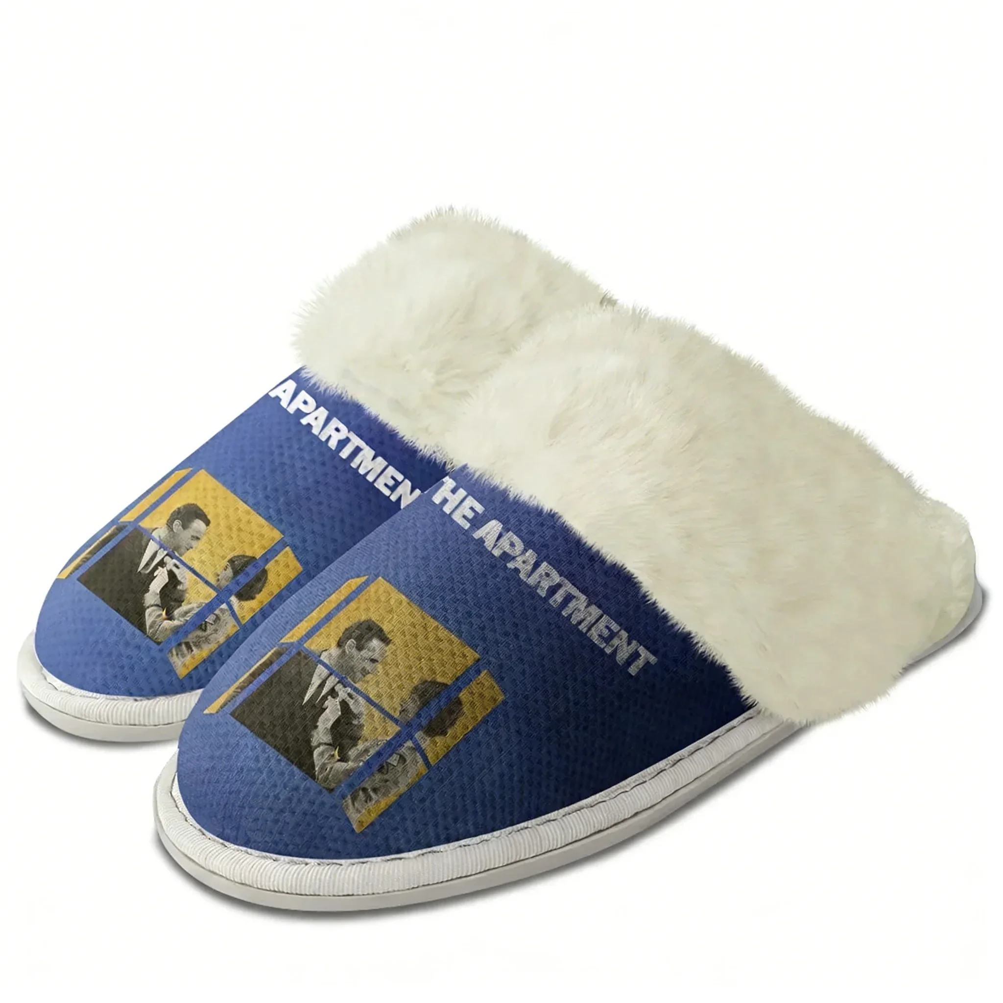 The Apartment Plush Edge Warm Shoe Mens Womens Home Casual Slipper Fashion Bedroom Thermal Cotton Lightweight Custom Slippers
