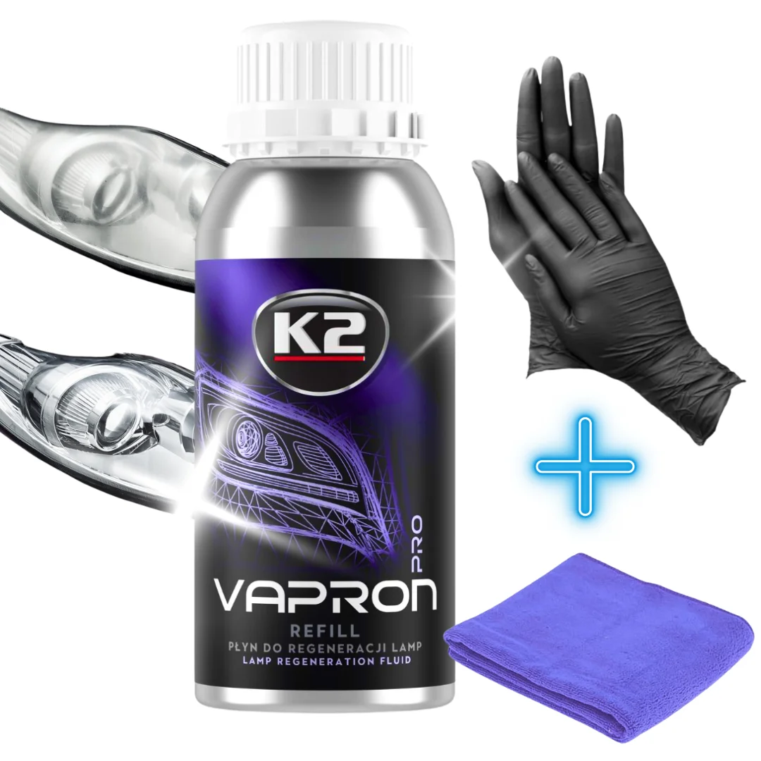 K2 VAPRON REFILL 600ML MICROFIBRA + GLOVE KIT