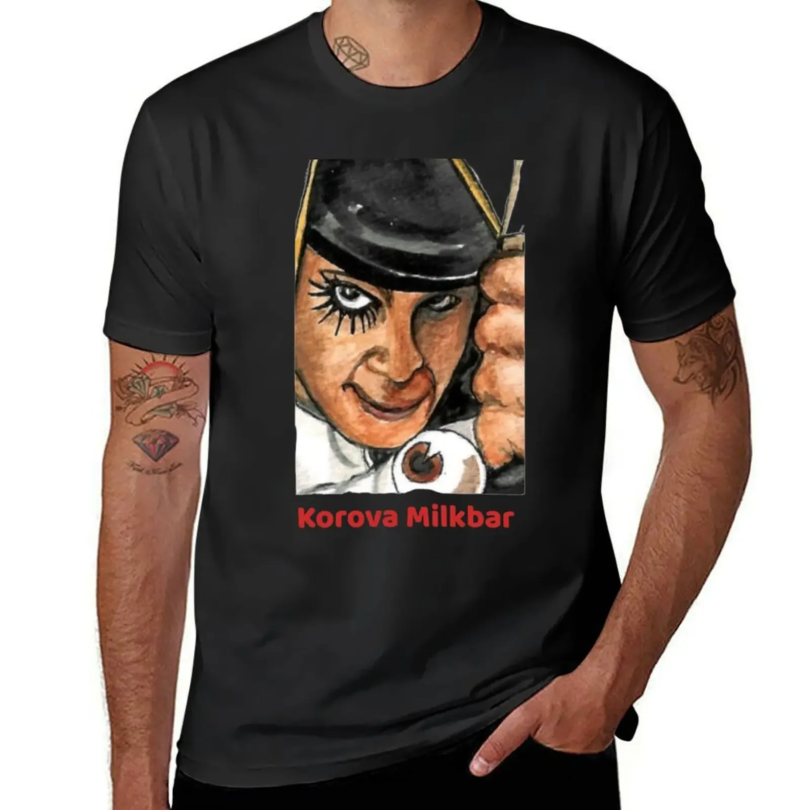 Korova Milkbar / Clockwork Orange / Movie / Alex Thriller T-Shirt funny shirt cotton plain tees men graphic t shirts