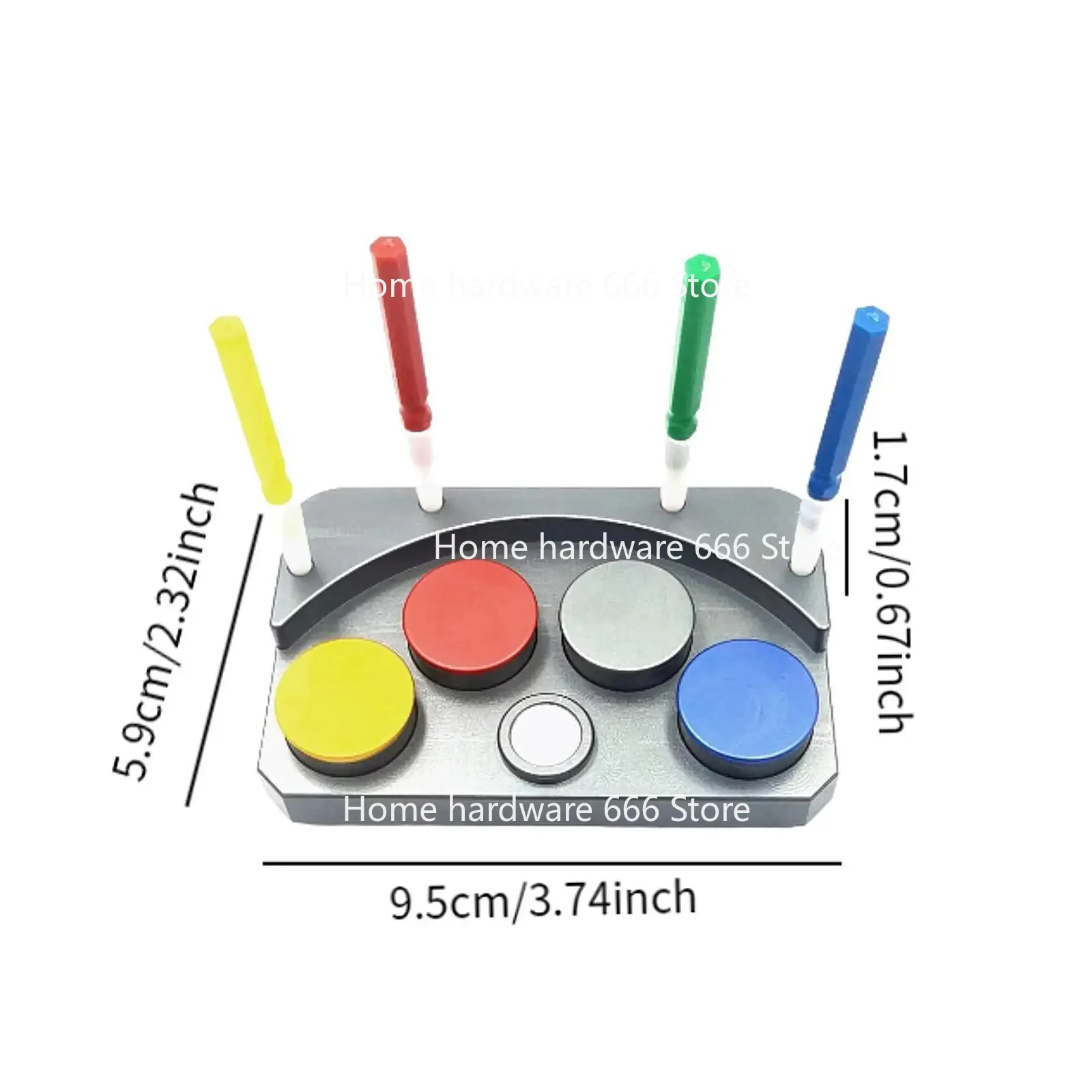 Watch Repair Tool, Oil Disc, Four-eye MS Agate Oil Disc, Four-eye Metal Oil Disc