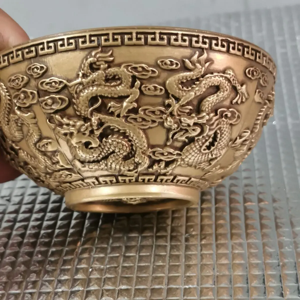 Pure Yellow Kowloon Bowl Copper Bowl Pure Copper Authentic Pure Copper Rice Bowl Household Products