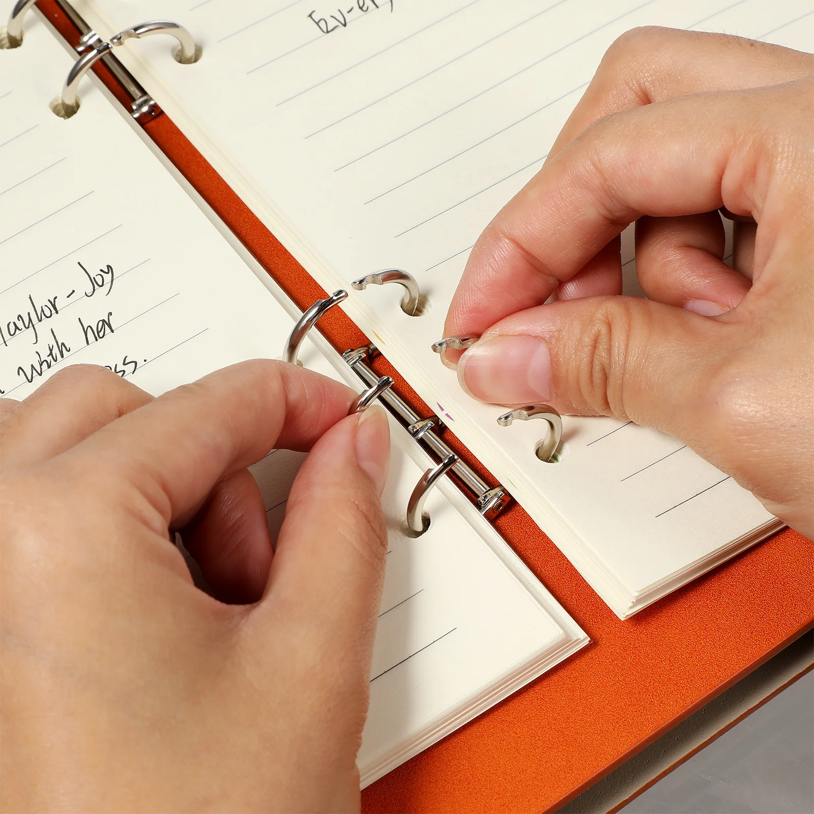 

20Pcs Metal Book Rings Loose Leaf Binder Ring Secure Closure Easy Page Flipping Desk Calendar Notebook Binding Tools