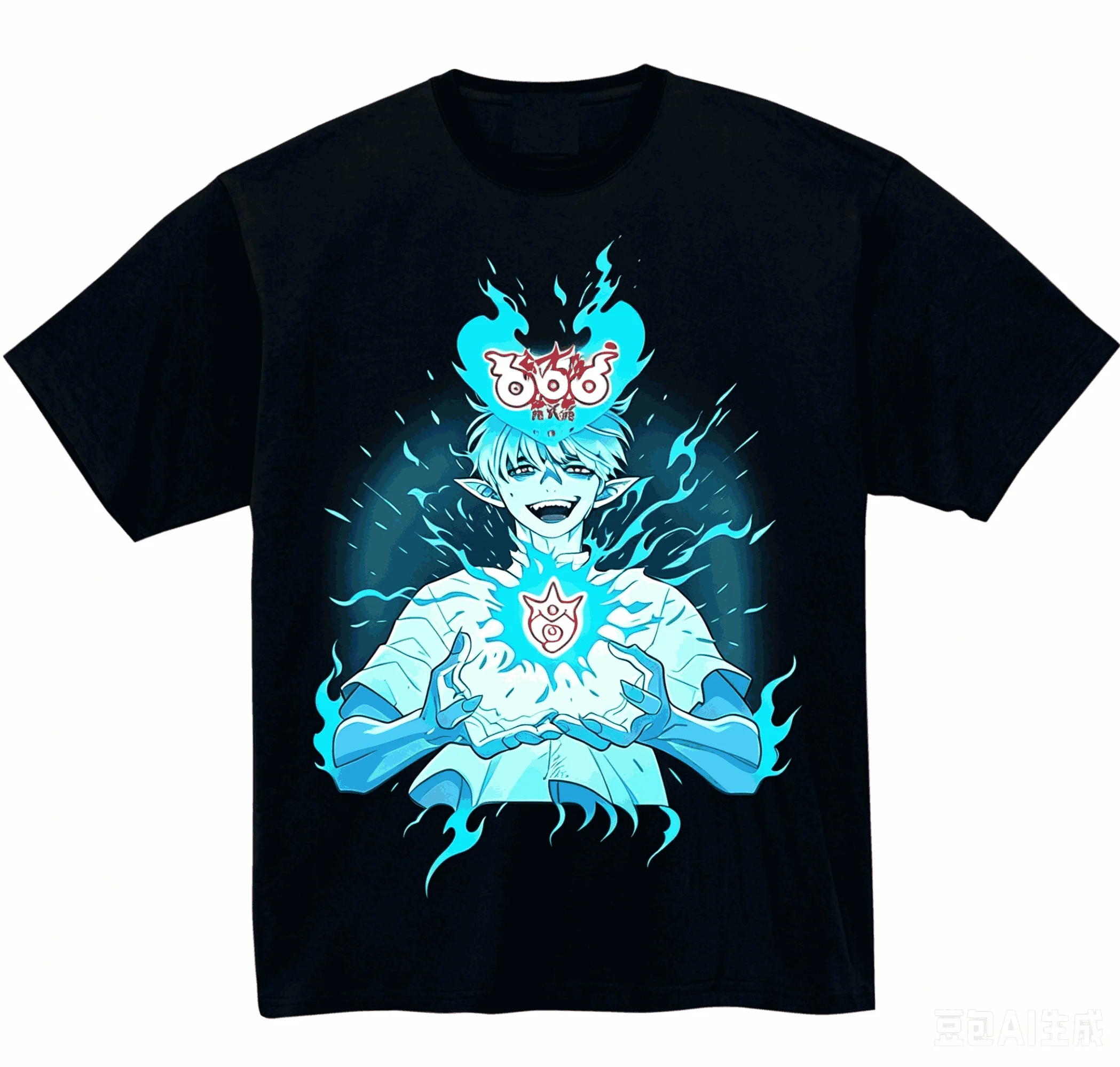 Blue Exorcist Anime Lover T-shirt Harajuku Cotton New Model High Street Fashion Oversized Unisex Comfortable Breathable Couples