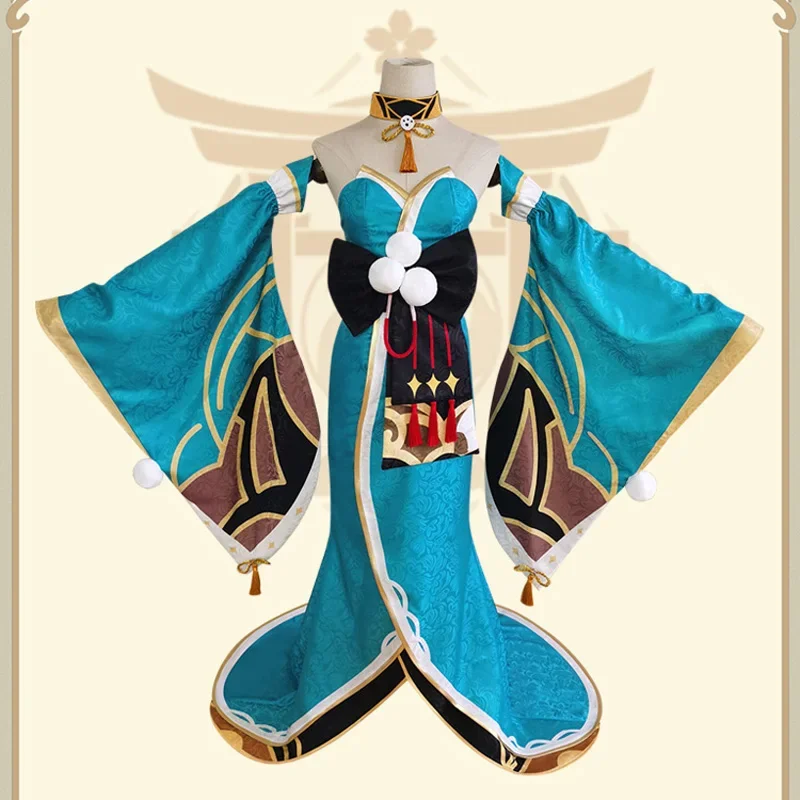 Pakaian cosplay Genshin Impact asli Tuhan cos pakaian cosplay Miss Hina pakaian game kimono pakaian wanita anime