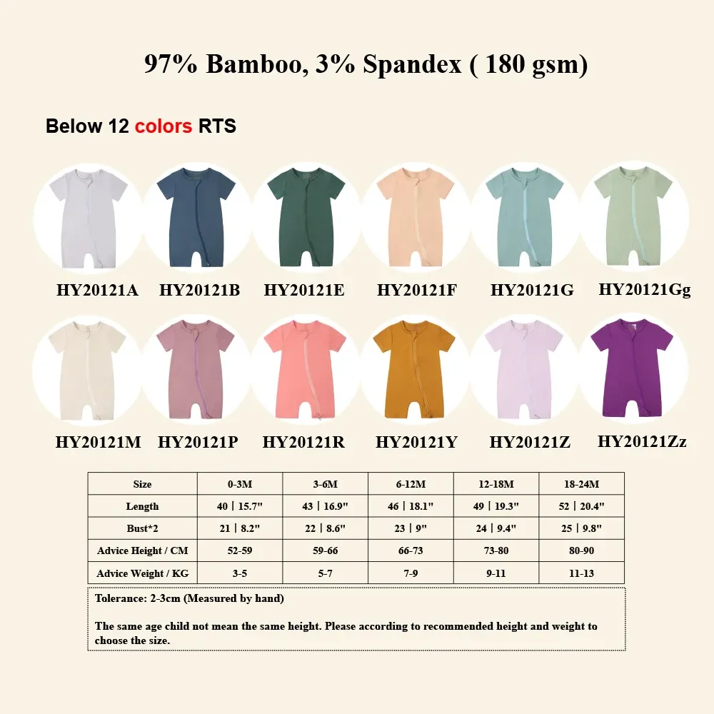 2026 Sommer Neugeborenen Baby Jungen Mädchen Strampler Bambusfaser Kleidung Kurzarm Atmungsaktiver Pyjama Säuglings-Overall Kleinkind-Strampler – Detail 2