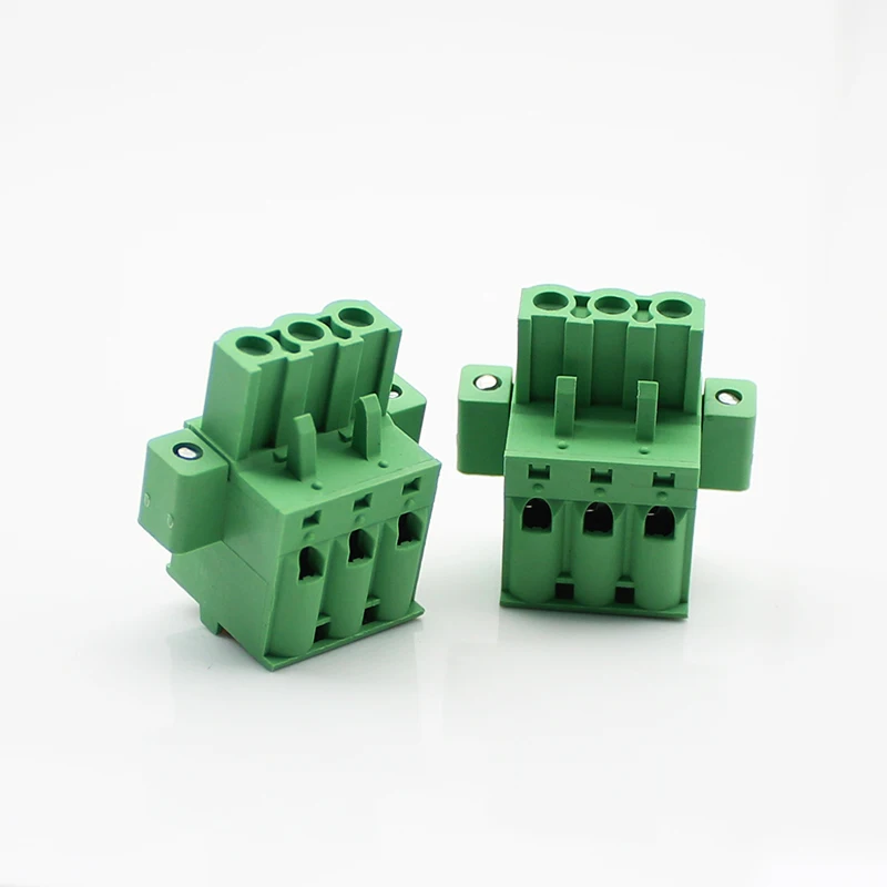 25/50PCS KF2EDGKDM 2EDGKDM FKC2.5-STF-5.08 BLF5.08HC/180F 5.08mm Spring Plug Terminal Block With Flange Ears
