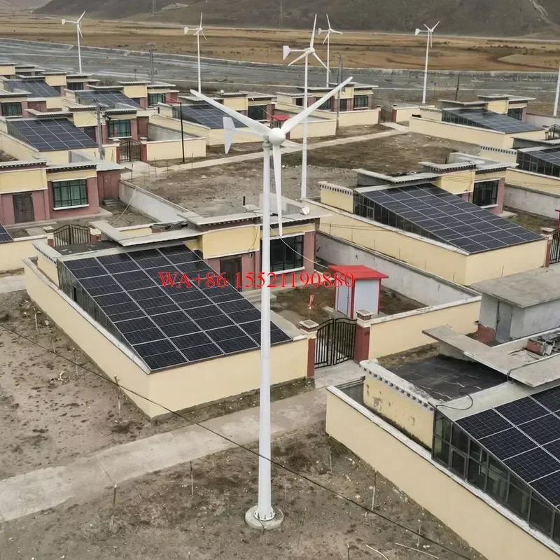 WMWMNU 10kw 20kw 30kw Large Scale Wind Turbine Generator System 240V 380V Horizontal Axis Off Grid Wind Turbine Generator for