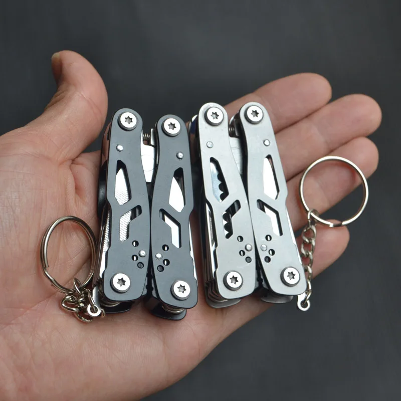 Tragbare Mini Multitool 420 Edelstahl Multitool Zange Messer Schraubendreher für Outdoor Survival Camping Jagd Wandern Werkzeuge