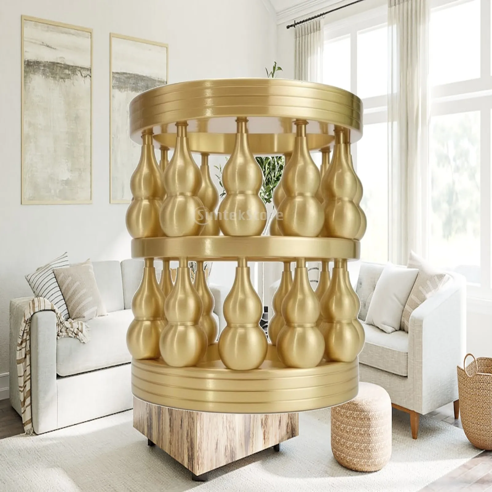 brass-pen-holder-brushed-gourd-pen-holder-makeup-brush-cup-stylish-desk-organizer-cup-compact-for-office-study