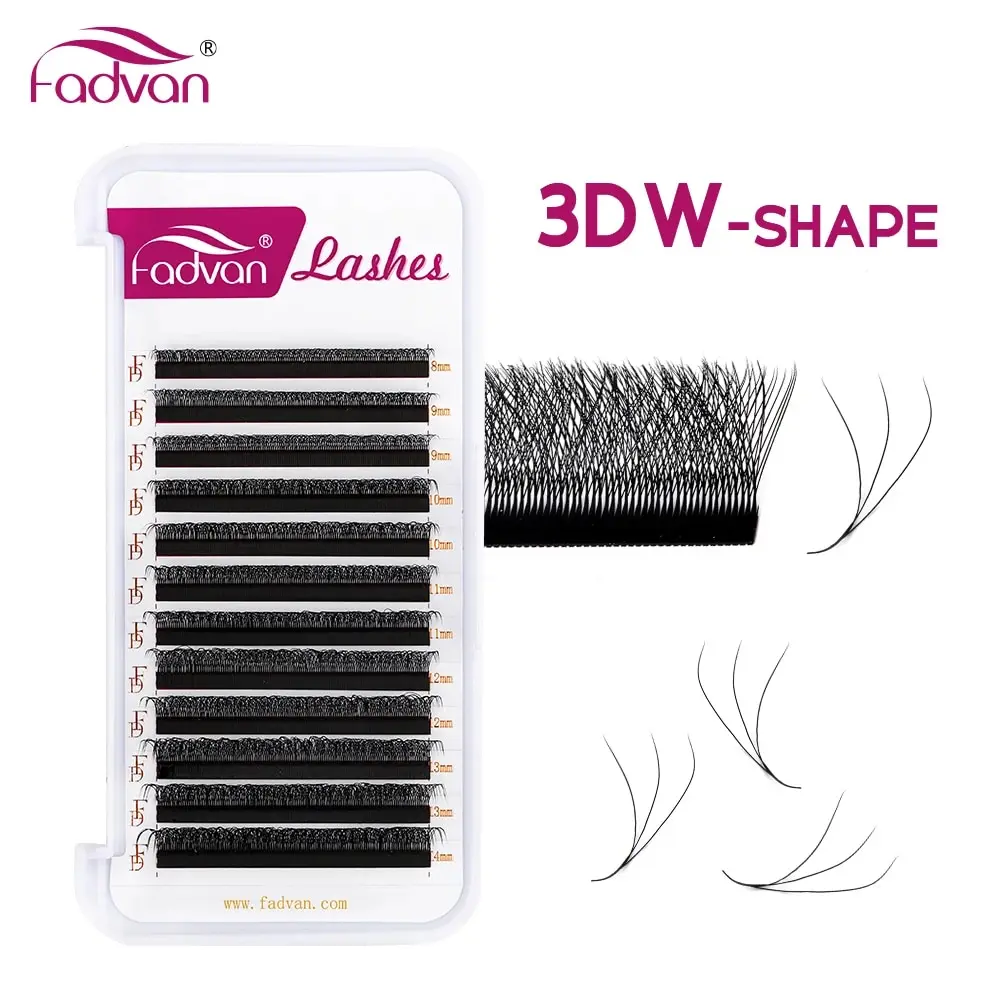 Fadvan Eyelashes W 3D 4D 5D Eyelash Extension W Novelty Hybrid Volume Make-up