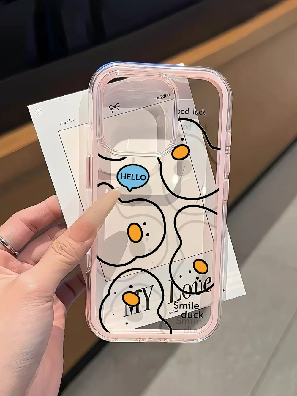 Niedliche gelbe Enten-Handyhülle für iPhone 17 13 16 15 11 12 14 Pro Max 17 Air XR X, Silikon 2-in-1 stoßfeste weiche Hülle – Detail 8