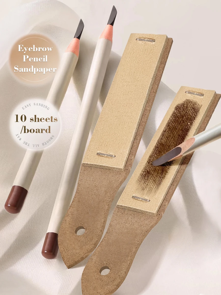 Abreißbarer Augenbrauenstift-Schärfer: Feinkörniges Schleifpad für Make-up-Künstler und Künstler – Schärfwerkzeug