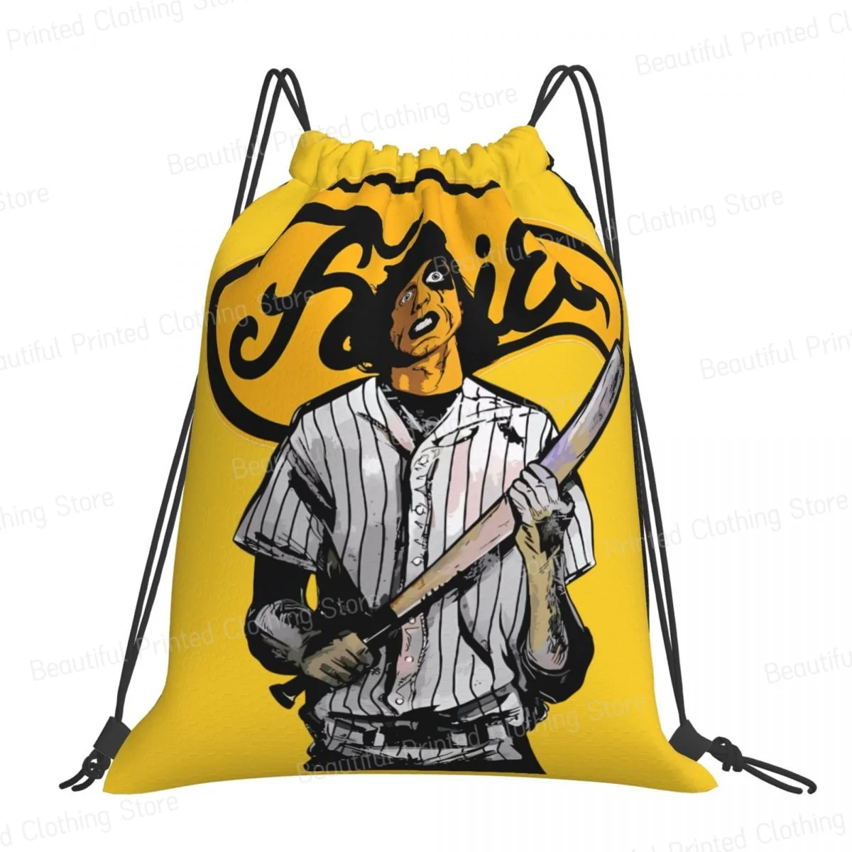 Warriors Baseball Furies Drawstring Bags Yoga Backpacks Portable Water Resistant