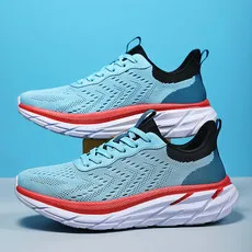 

New Fashion Flying Weaving Breathable Lightweight Running Shoes Outdoor Antiskid Casual Shoes 39-45