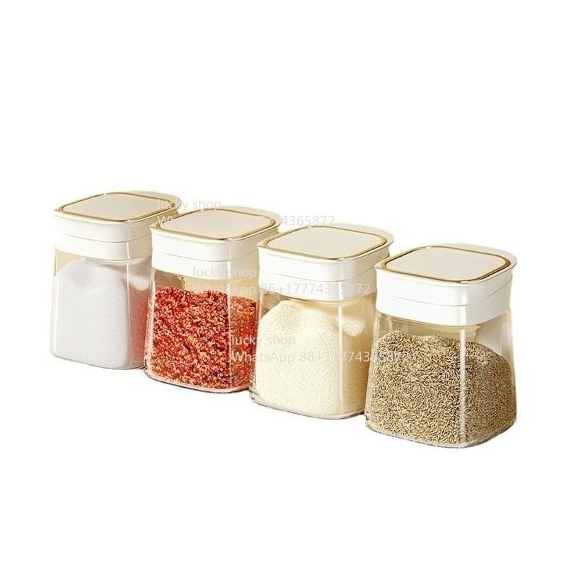 

Kitchen Multifunctional Set Combination Seasoning Box Household Salt Seasoning Bottle Jar Storage Sealed Shelf