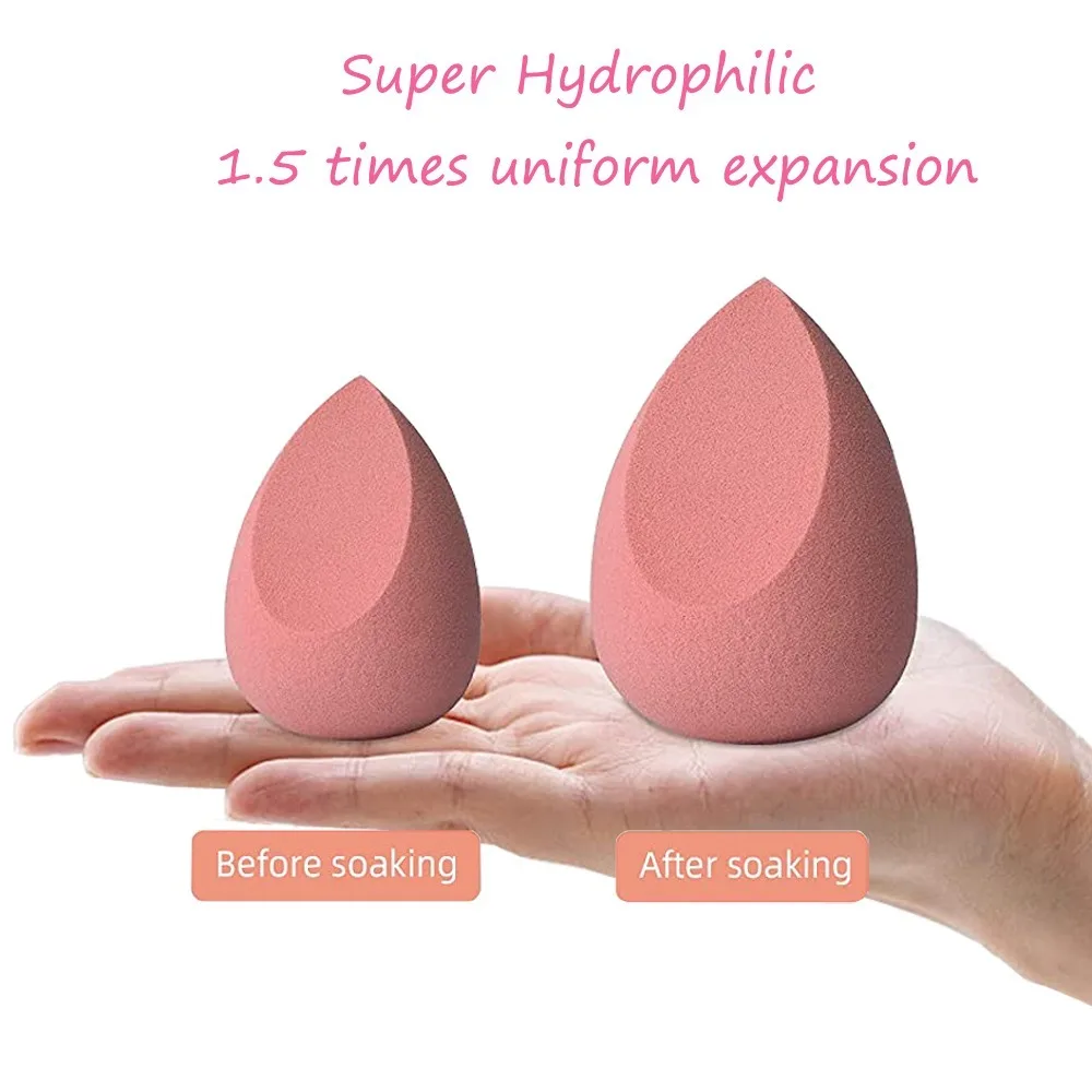 Paquet de 4 éponges de maquillage pour mélange de fond de teint mélangeur pour une Application fluide de cosmétiques