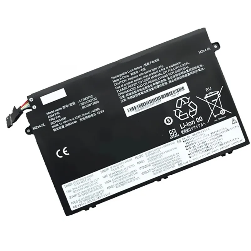 Imagem -02 - Bateria do Portátil para Lenovo Thinkpad E480 E485 E490 E580 E585 E590 R480 R580 L17c3p51 L17l3p51 L17m3p51 01av445 L17m3p52 11.1v