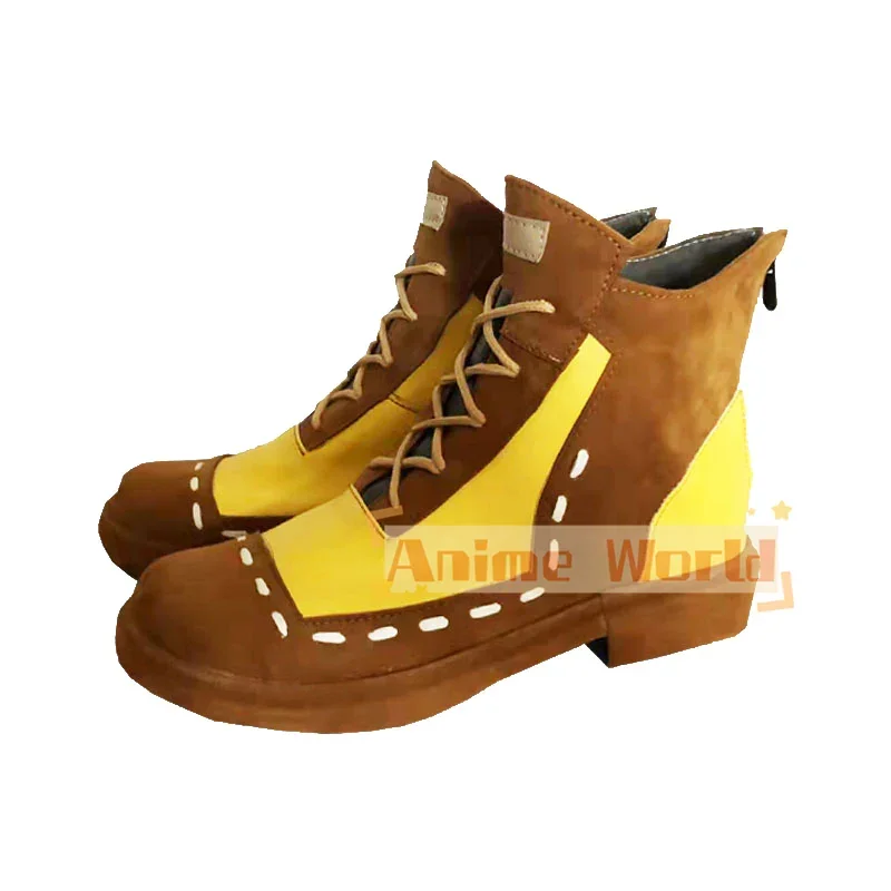 Limbus Company Don Quixote Cosplay Shoes Boots Anime PU Leather Shoes Custom Made