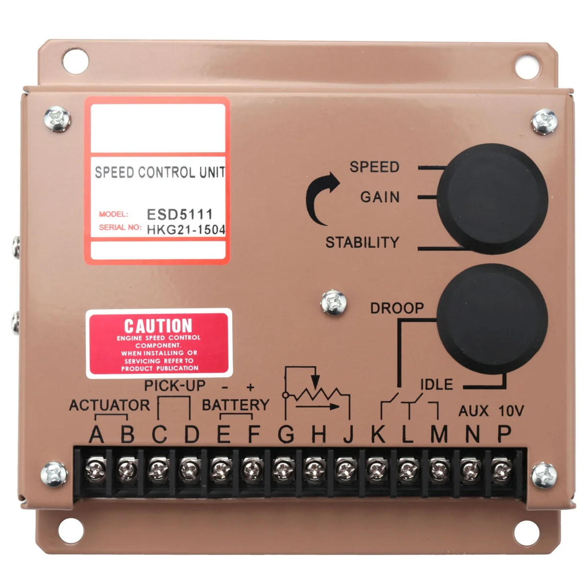 Engine Motor Speed Regulator ESD5111 Genset Adjustment Controller Power Supply Ac Generator Part 12V 24V Speed Govornor