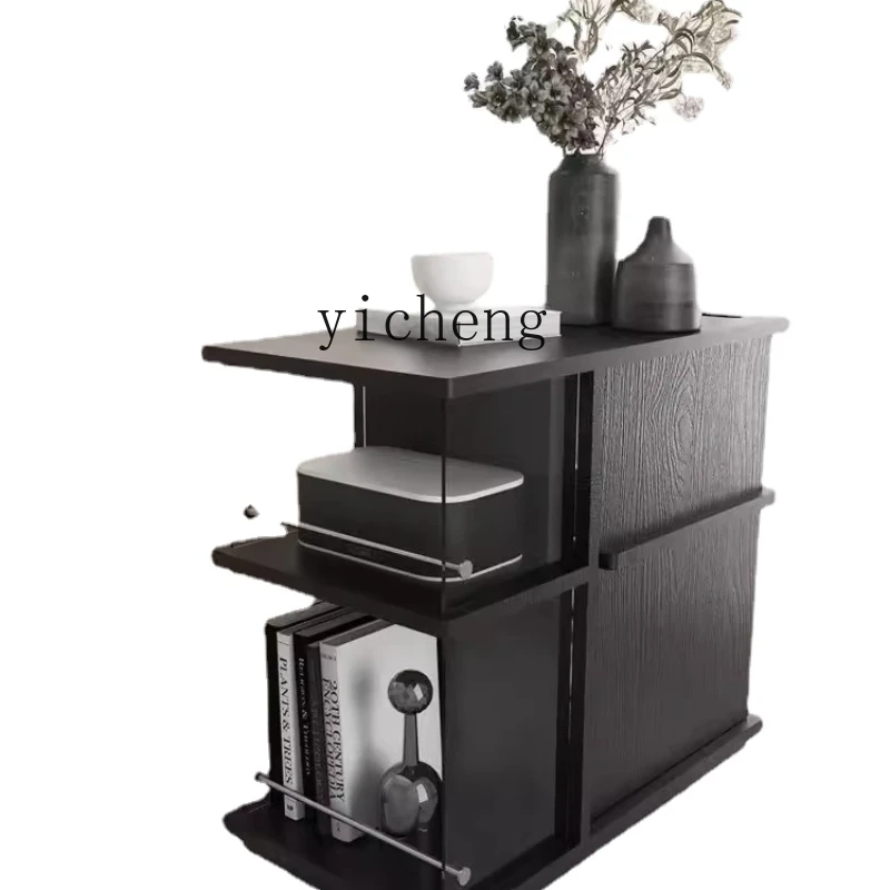 

Xl Sofa Side Table Living Room Multi-Functional Cabinet Tea Cabinet Solid Wood Locker Corner Table