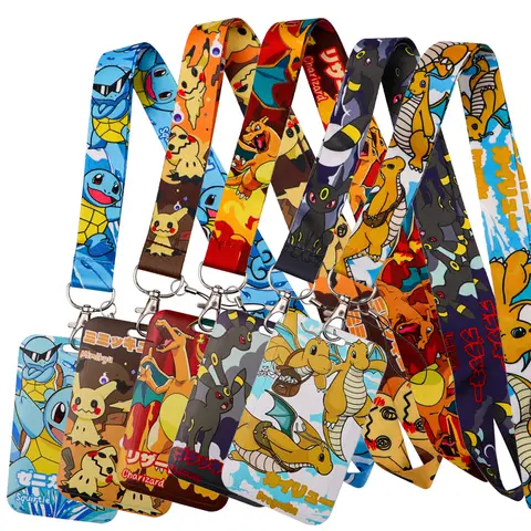 Japanese Anime Monsters Neck Strap Lanyard for Keys Keychain Badge Holder ID Credit Card Pass Mobile Phone Charm Accessories