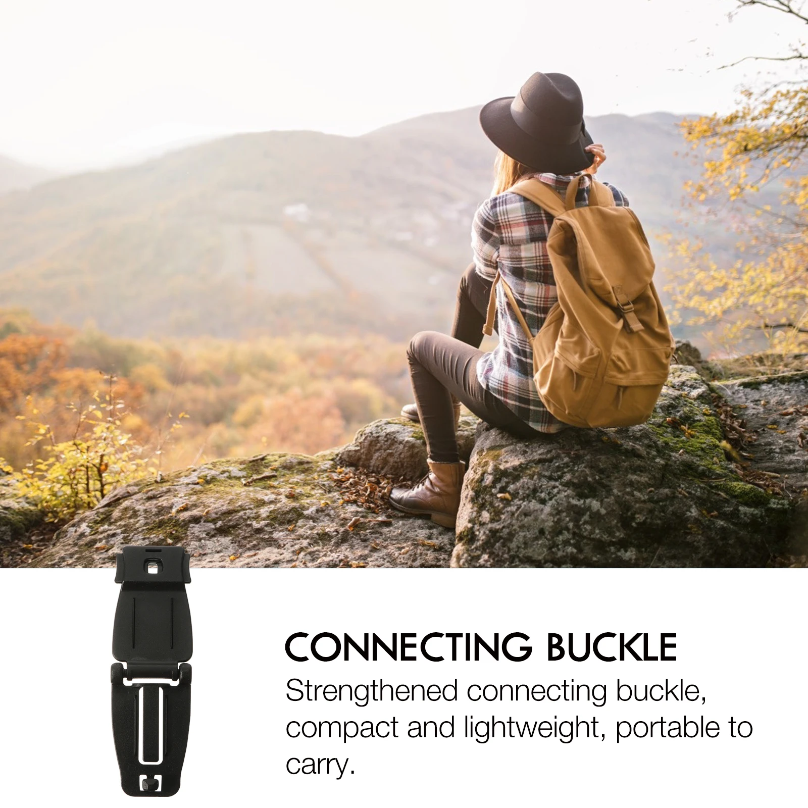 

10PCS Backpack Accessories Strengthened Connecting Buckle Webbing Bag Compact Lightweight Portable Premium Material Sturdy