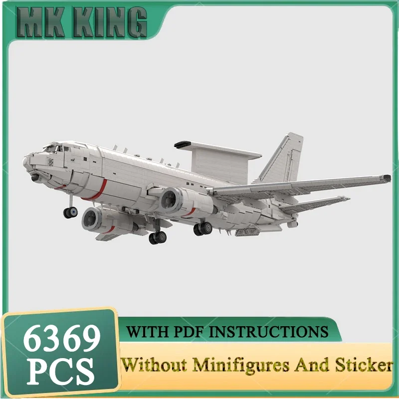 

Moc Building Blocks Boeing E-7 Aircraft Model Technology Bricks Military Fighter Model DIY Assembly Holiday Toys Set Gifts