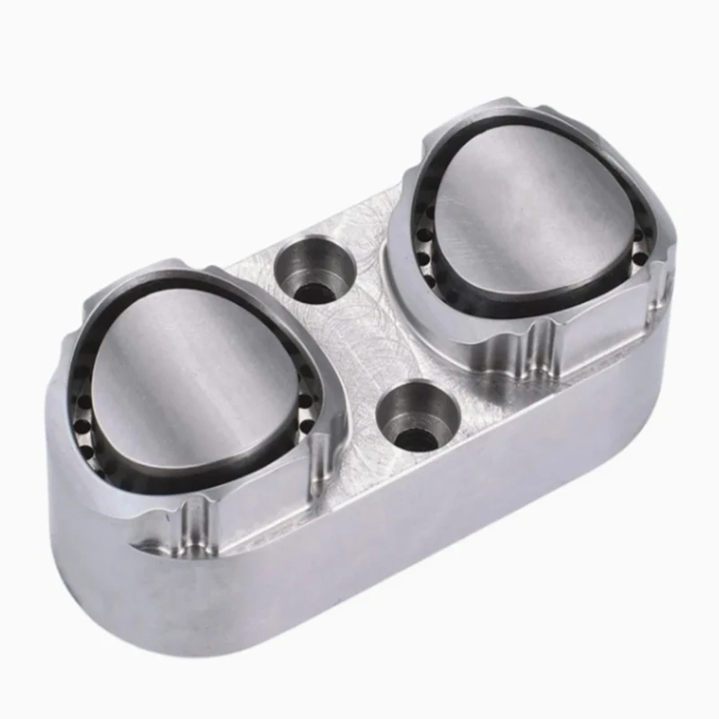 

CNC machined stainless steel double-cavity card jaw seat mechanical fixture workpiece grasping accessories