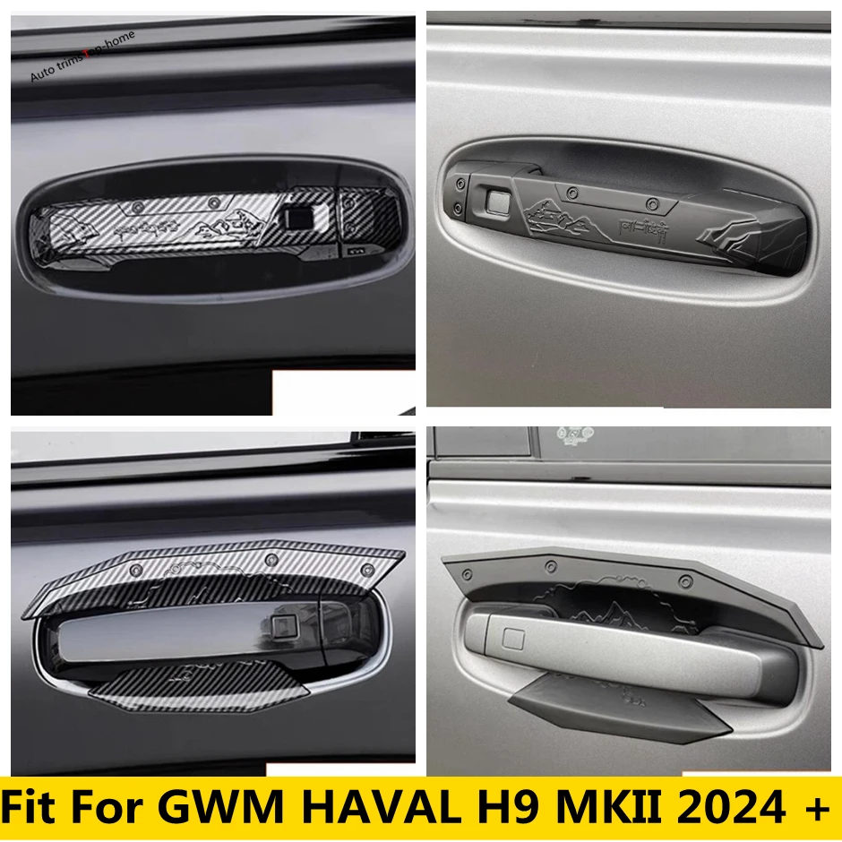 

Outside Car Door Pull Doorknob Handle Catch Bowl Decoration Cover Trim For GWM HAVAL H9 MKII 2024 2025 Car Exterior Accessories