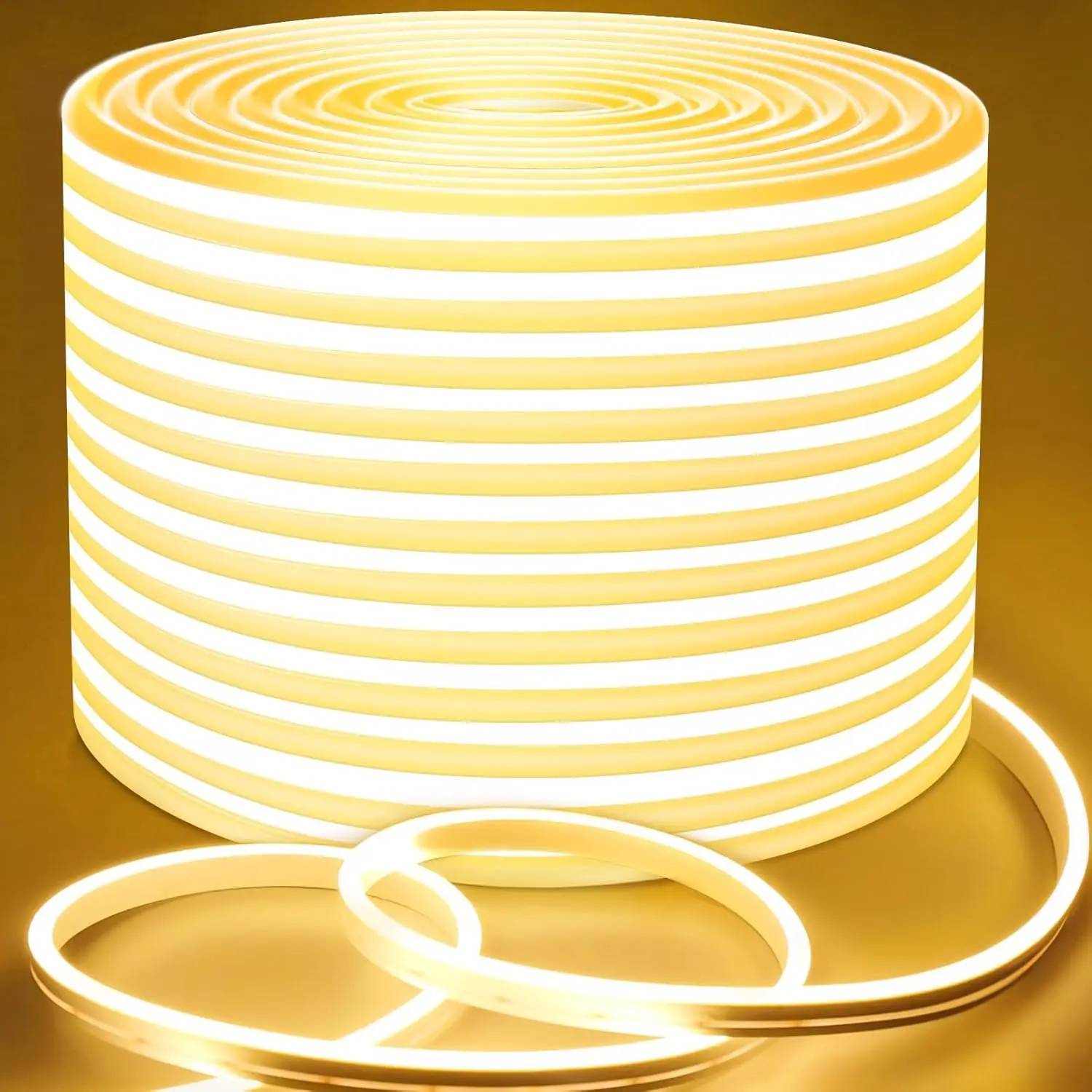 5M 600LEDS LED Neon Strip Light 12V Silicone Indoor Outdoor Waterproof Cuttable Flexible for Bar Home TV Kitchen Bedroom Wedding