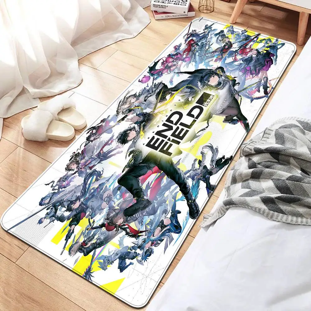 Arknights Endfield Popular Game Bathroom Mat Anti-slip Absorb Water Long Strip Cushion Bedroon Mat Welcome Doormat
