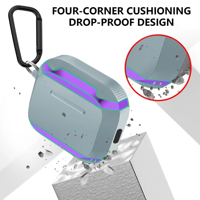 Обновленный силиконовый чехол с дизайном полного доступа, сумка для хранения вкладышей, защитный чехол для наушников, простая