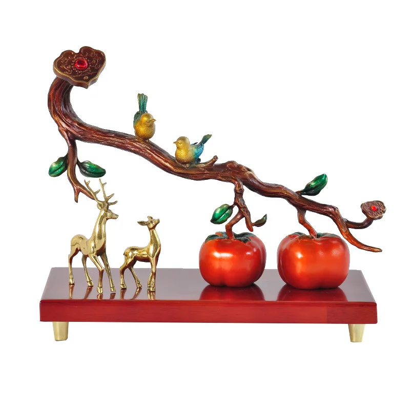 

Скульптурные украшения, все идет хорошо, пермимоны, двойные сороки в олень, что означает красивое украшение для дома.