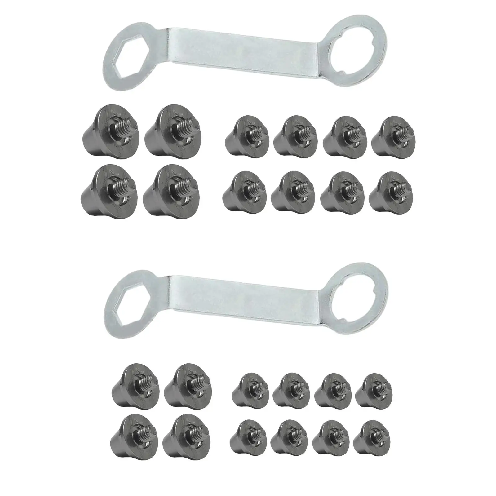 

Soccer Studs Replacement Aluminum Boot Spikes Non Slip M5 Thread for Football Shoes Size