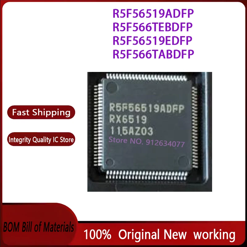 2 قطعة جديد R5F56519ADFP R5F566TEBDFP R5F56519EDFP R5F566TABDFP QFP100 رقاقة IC