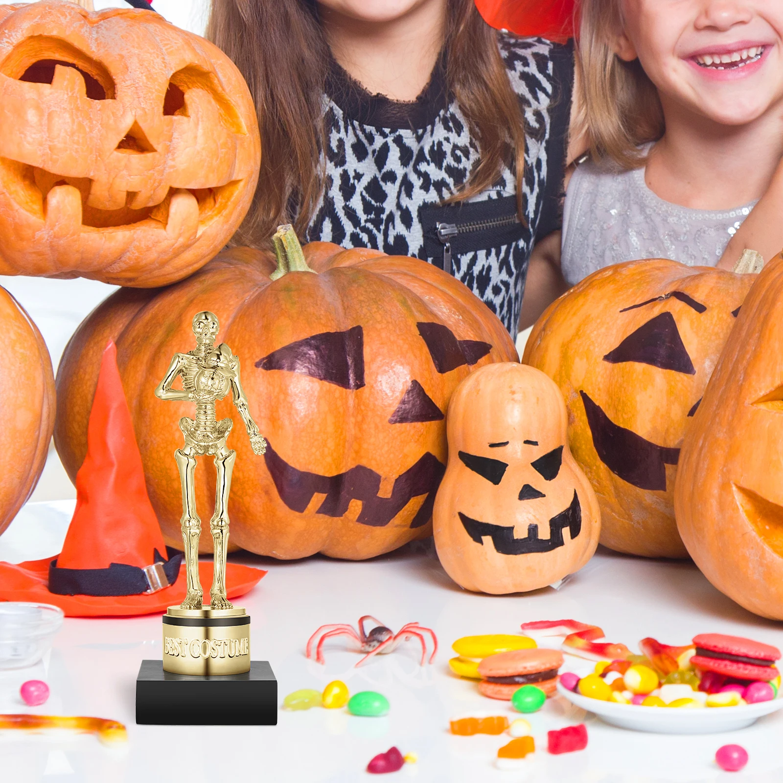 

Contest Ceremony Kids Kids Award Golden Party Decor Golden Award Pumpkin Trophy Trophy