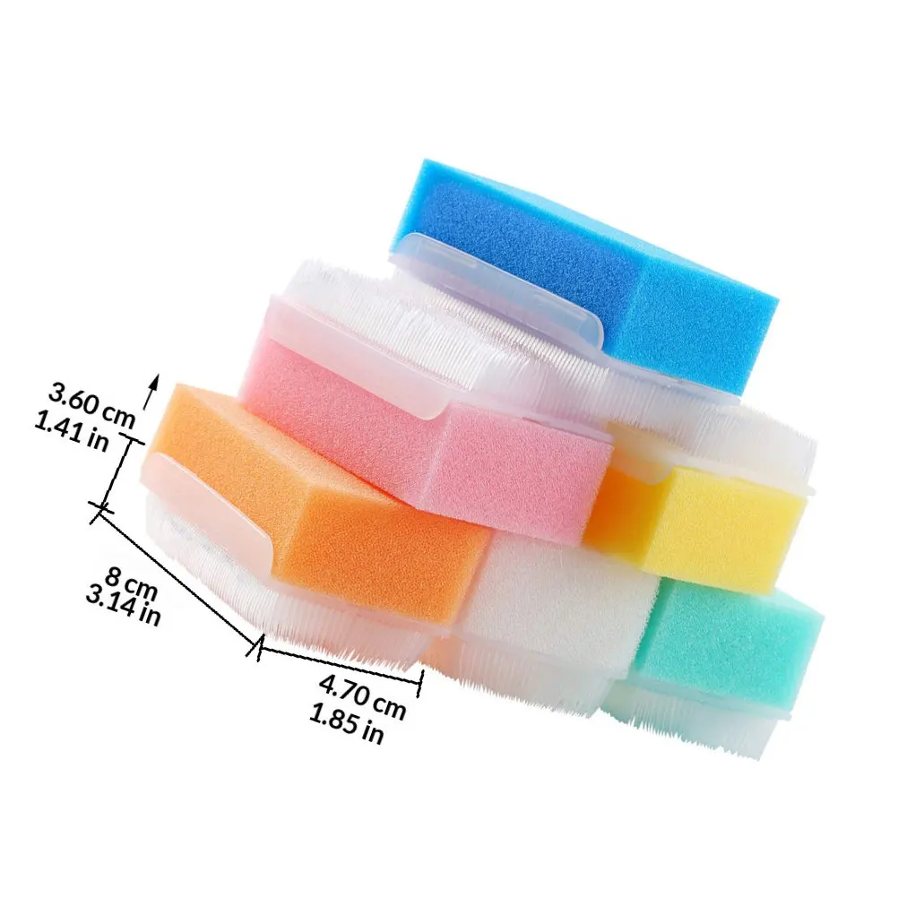 6Pcs Bath Brush Sponge Sensory Training Tool for Infants Gentle Deep Cleaning Massage Promotes Circulation Portable Soft