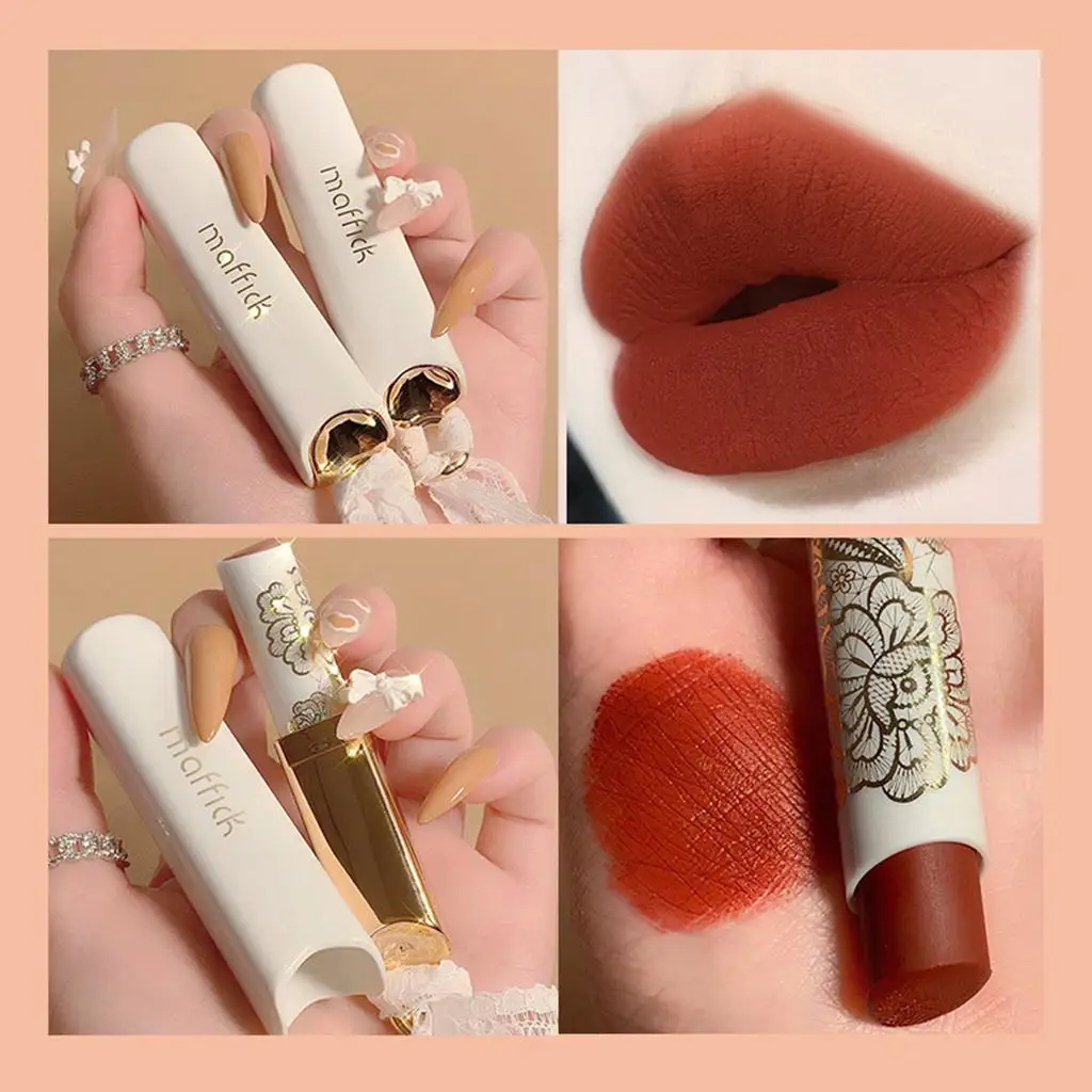 Samtmatter Lippenstift, wasserfest, antihaftbeschichtet, Kapsel-Lipgloss für Frauen und Mädchen, Party-Geschenk