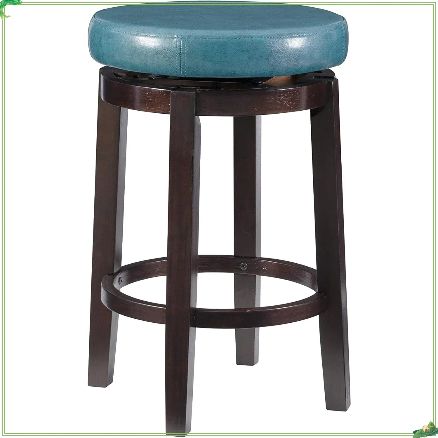 

Original Multifunctional 24-Inch Brown Stool Teal Nordic Toilet Step Stool Bathroom Footstool Elderly Height Booster