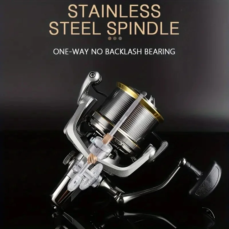 GLS 2027 NEW Stainless Steel Bearing Spinning Fishing Reel 7000-14000 Series 20KG Max Drag Powerful Reel,Salt Freshwater Fishing