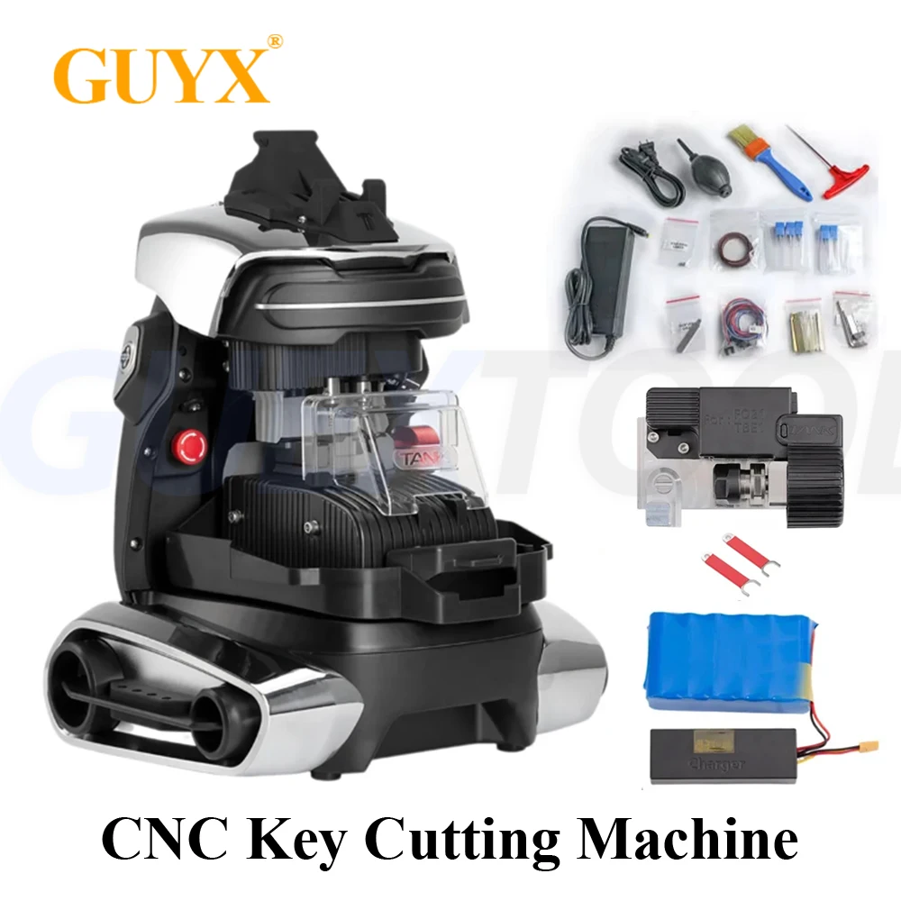 

2M2 TANK 2 Pro CNC Key Cutting Machine App Control Automotive Key Duplicator With Multifunctional Fixtures For Ford/HU162T/SX9