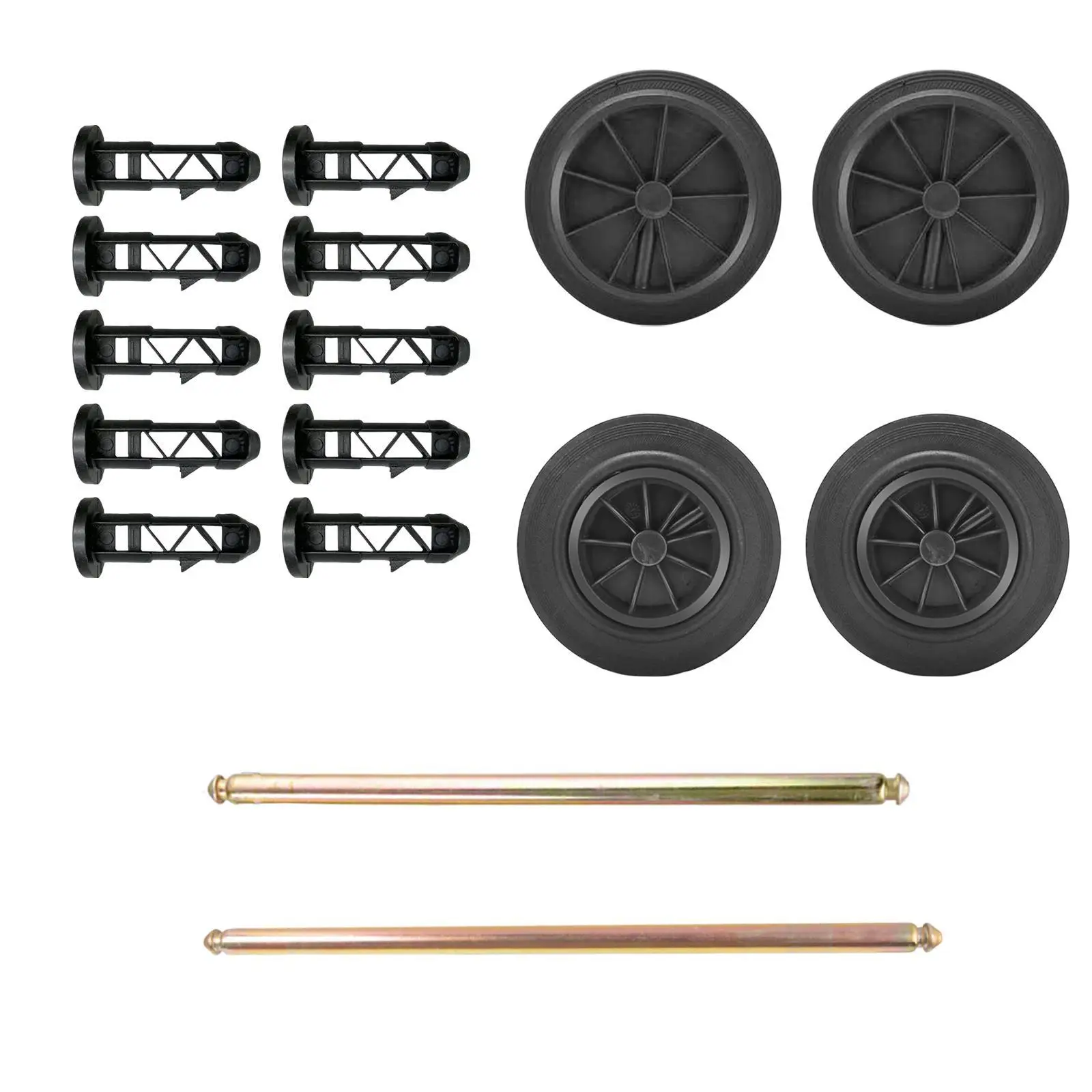 Trash Can Spare Parts 100/120/240 L Casters Wagon Wheels 10PC Lid Hinge Pins Accessories Trash Can Spare Parts Wheelie Bin Lid